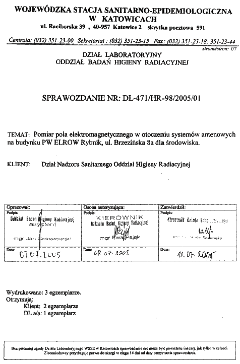 Elrow sprawozdanie pomiarowe str.1