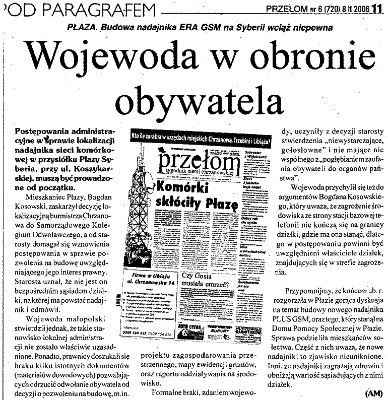 Wojewoda w obronie obywatela